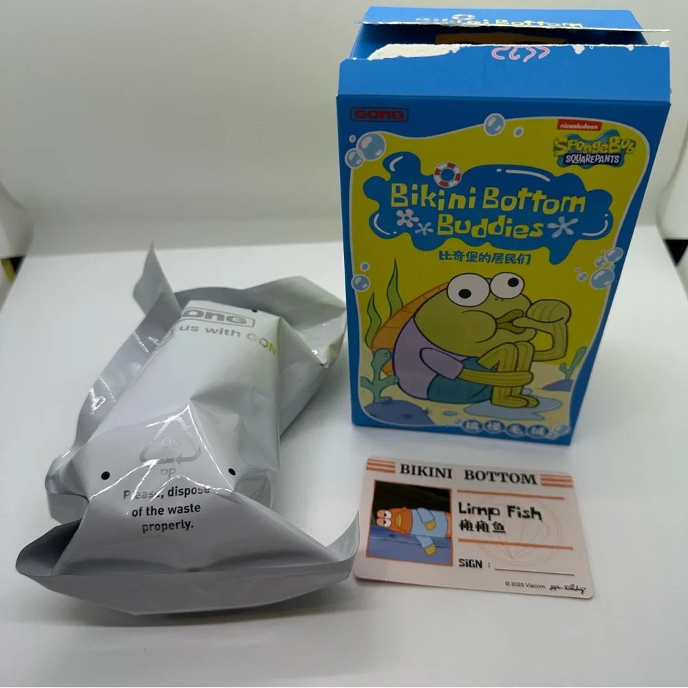 New Pop Mart | Bikini Bottom Buddies Whimsical Plush Confirmed Limp Fish